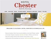 Tablet Screenshot of historichotelchester.com